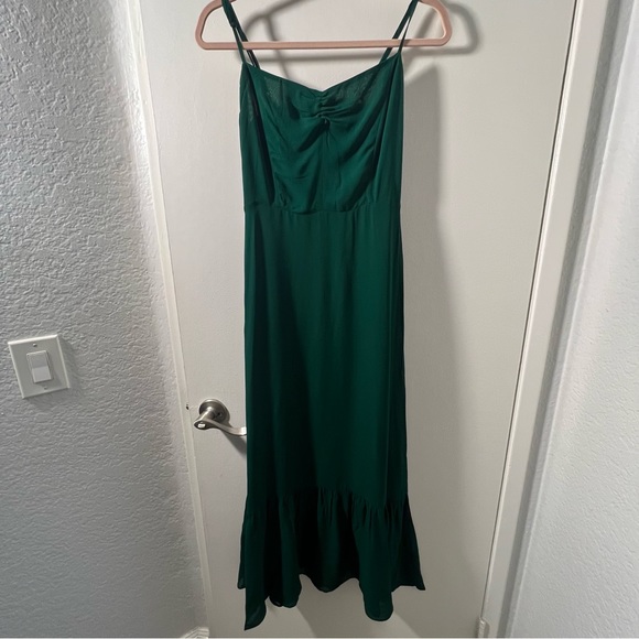 🍭🍭Sale🍭🍭 Reformation Emersyn Dress in Emerald - Picture 13 of 16